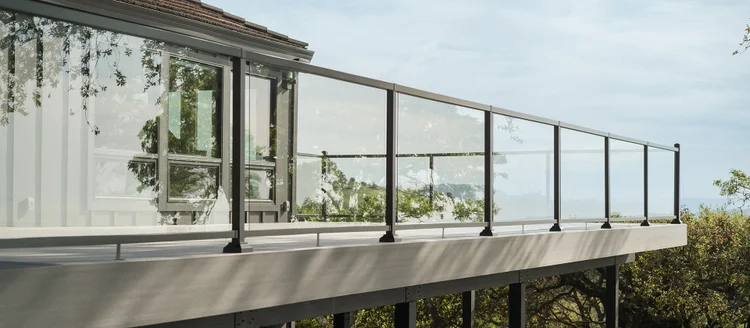 TimberTech Railing with glass infill